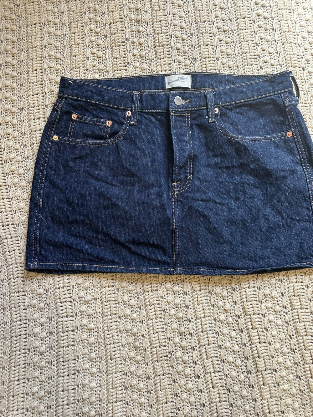Universal Thread Dark Indigo Denim Mini Skirt